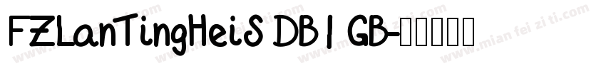 FZLanTingHeiS DB1 GB字体转换